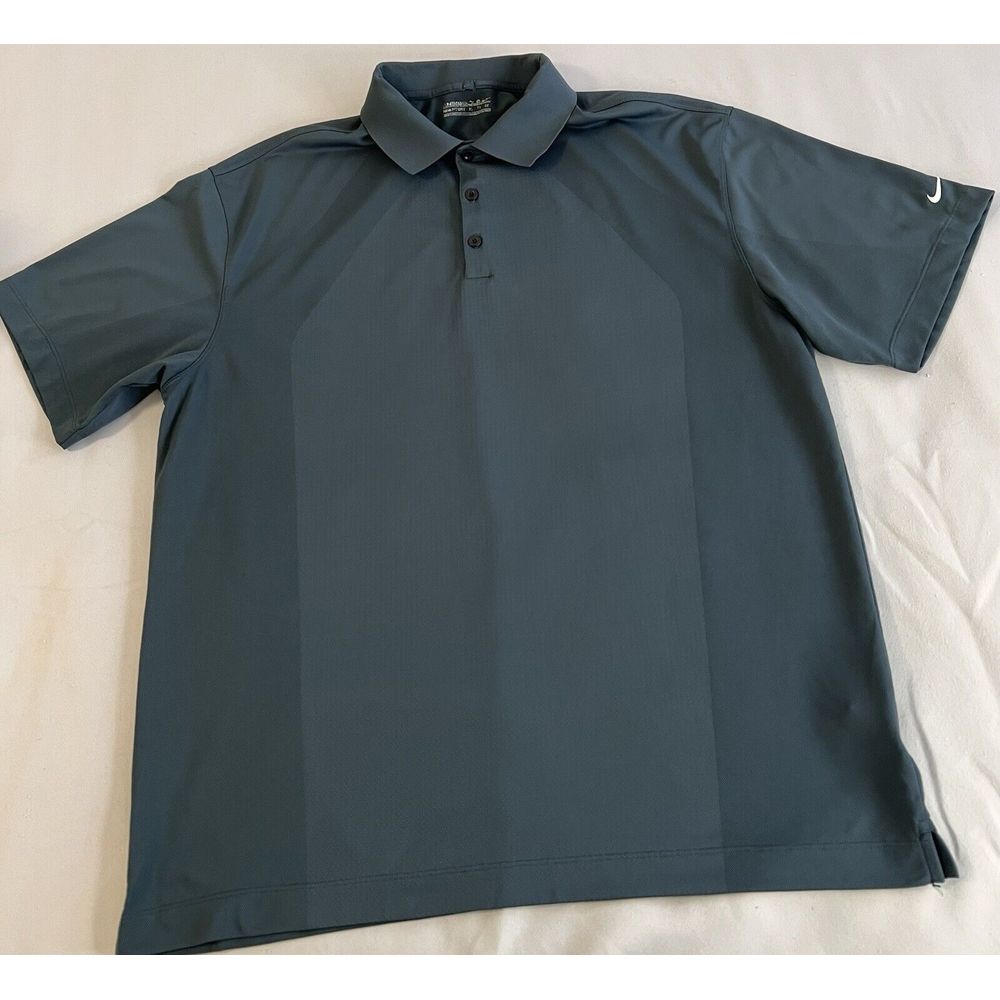 Nike Golf Polo Shirt Mens Xl Dark Gray Dri Fit